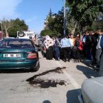 ARACI ÇEKİLMEK İSTENEN VATANDAŞ KENDİNİ YAKMAYA ÇALIŞTI
