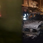 KOZAN’DA PARK HALİNDEKİ BİR ARAÇ YANDI