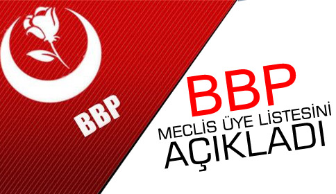 BBP Kozan Belediye Meclis üyesi listesini açıkladı