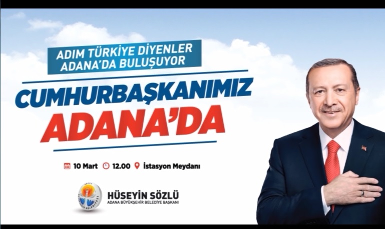 Cumhurbaşkanımız Sn. Recep Tayyip Erdoğan Adana’da!