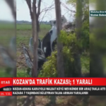 KOZAN’DA TRAFİK KAZASI 1 YARALI