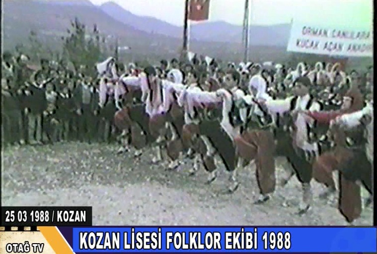 1988 KOZAN LİSESİ FOLKLOR EKİBİ GÖSTERİSİ