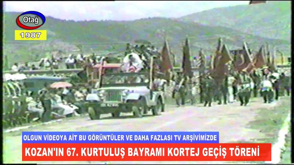 2 Haziran 1987 Kozan Kurtuluş Töreni Kortej Geçişi