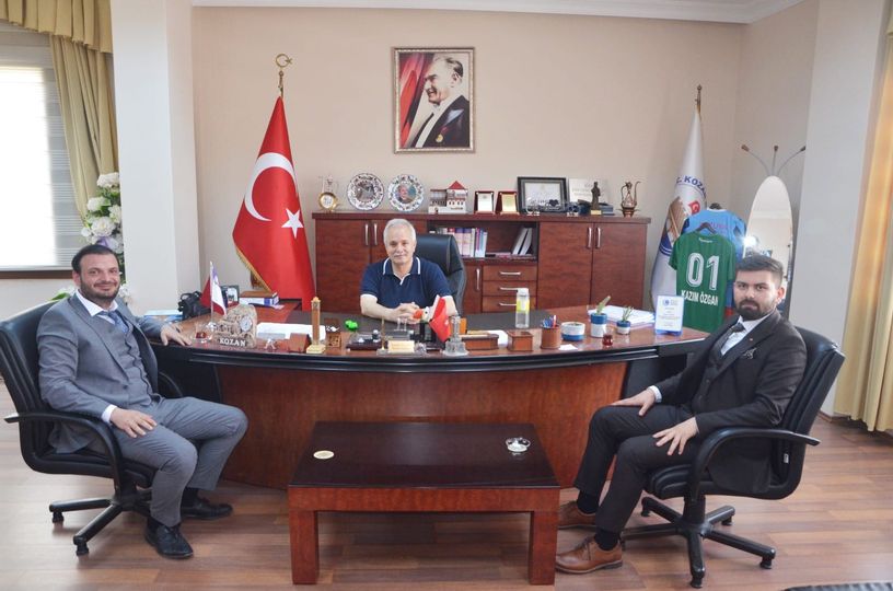 Fatih Mustafa Baysal Kozan Belediye başkanı Kazım Özgan’ı ziyaret etti