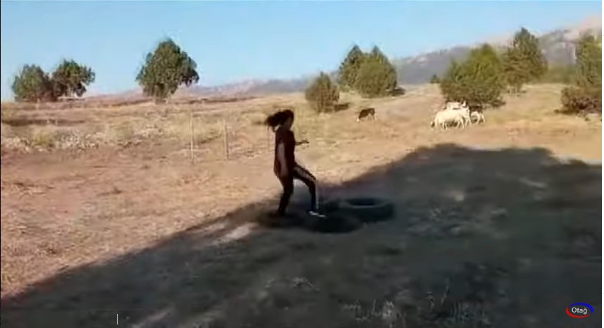Çobanlık yaparken kurdukları parkurda polislik sınavına hazırlanıyor