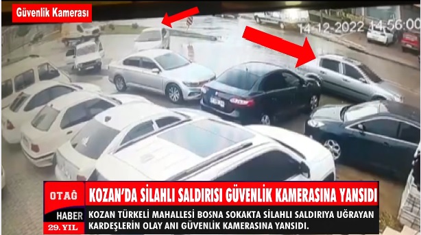 Kozan’da silahlı saldırı anı güvenlik kamerasına yansıdı 2 kardeş hayatını kaybetti