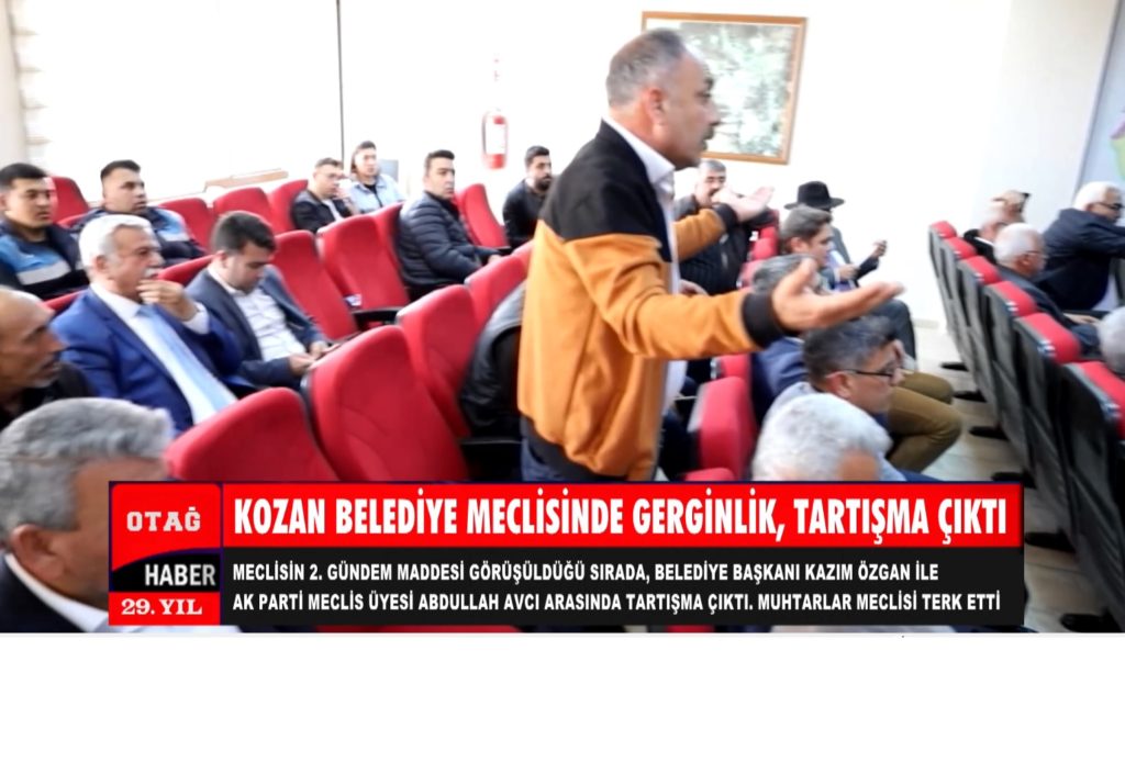 Kozan Belediye Meclisinde Gerginlik, Tartışma Çıktı