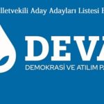 DEVA PARTİSİ ADANA MİLLETVEKİLİ ADAY ADAYLARI LİSTESİ BELLİ OLDU