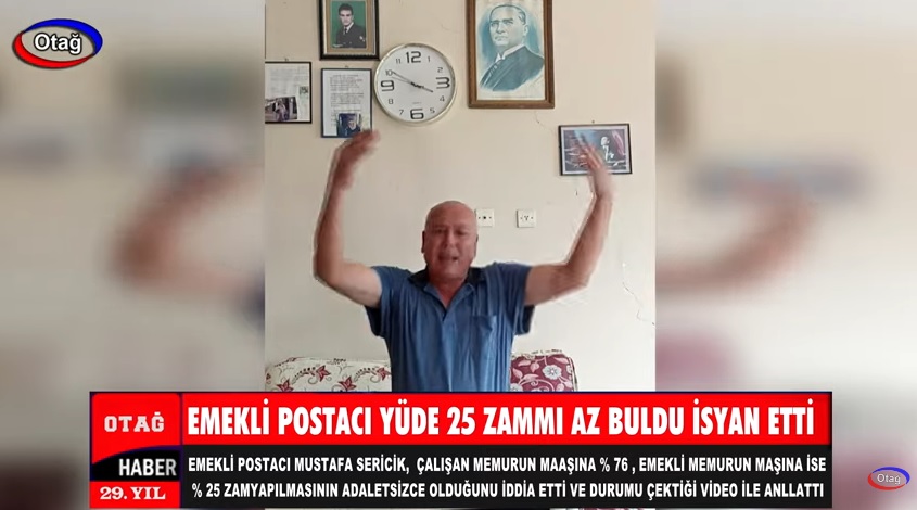 EMEKLİ POSTACI ZAMMI AZ BULDU İSYAN ETTİ