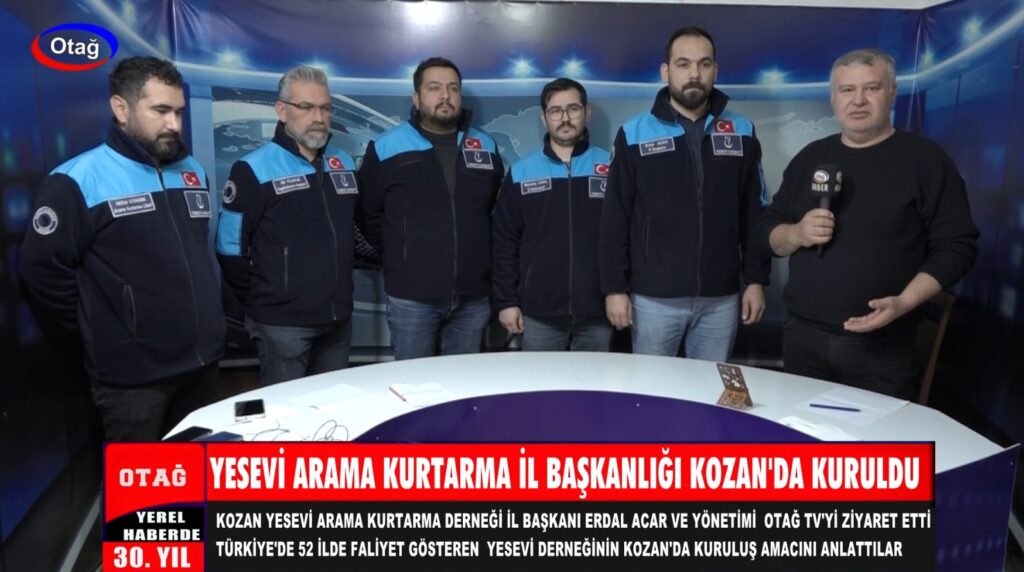 YESEVİ HAREKETİ ARAMA KURTARMA İL BAŞKANLIĞI KOZAN’DA KURULDU