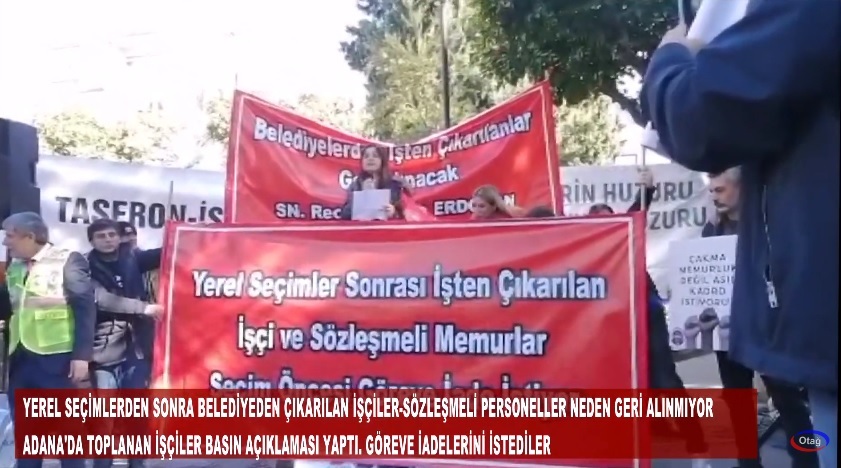 BELEDİYEDEN ÇIKARILAN İŞÇİLER DÖNÜŞ İSTİYOR