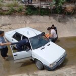 Kozan’da Sulama Kanalına Düşen Otomobil Sürücüsü Yaralandı