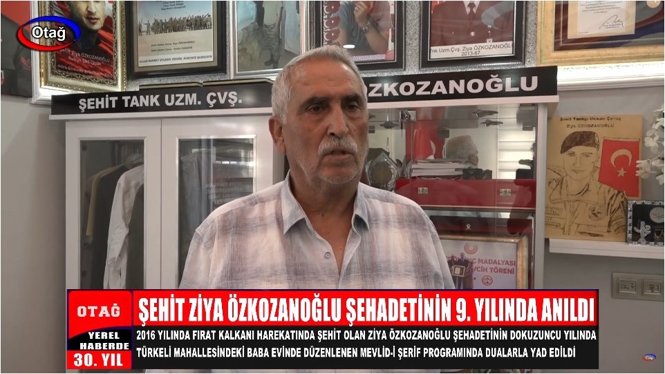 ŞEHİT ZİYA ÖZKOZANOĞLU ŞEHADETİNİN 9. YILINDA ANILDI