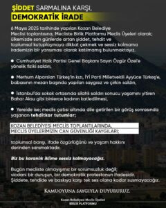 MECLİS ÜYELERİNİN CAN GÜVENLİĞİ