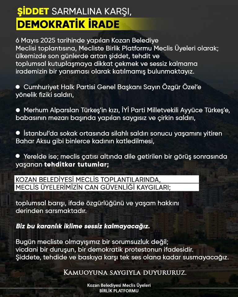 MECLİS ÜYELERİNİN CAN GÜVENLİĞİ