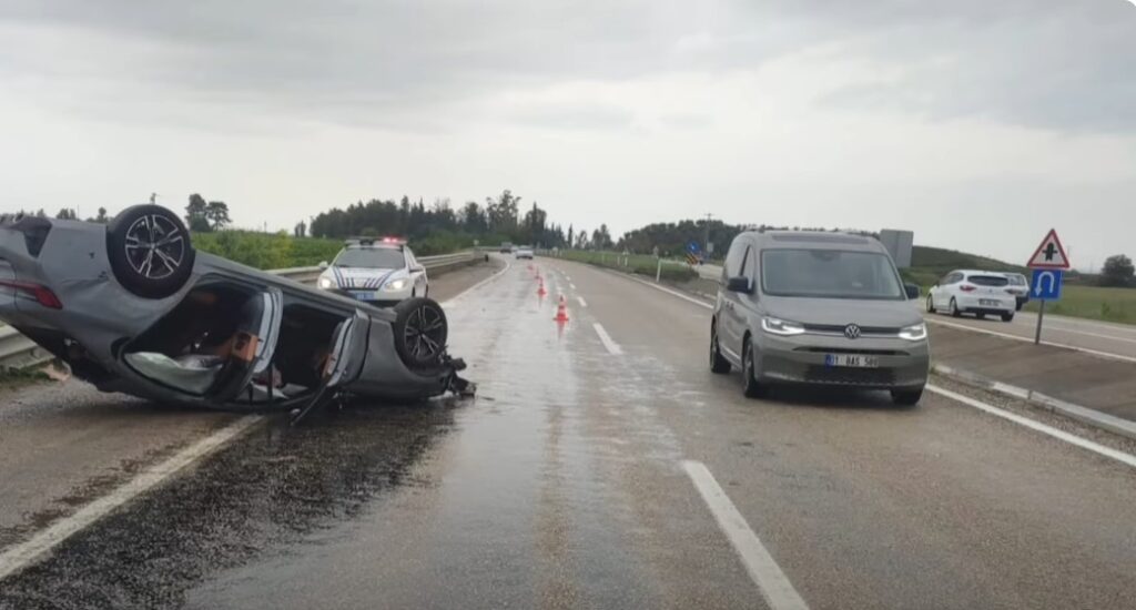 Tırmıl Mevkisinde Trafik Kazasında 4 Kişi Yaralandı