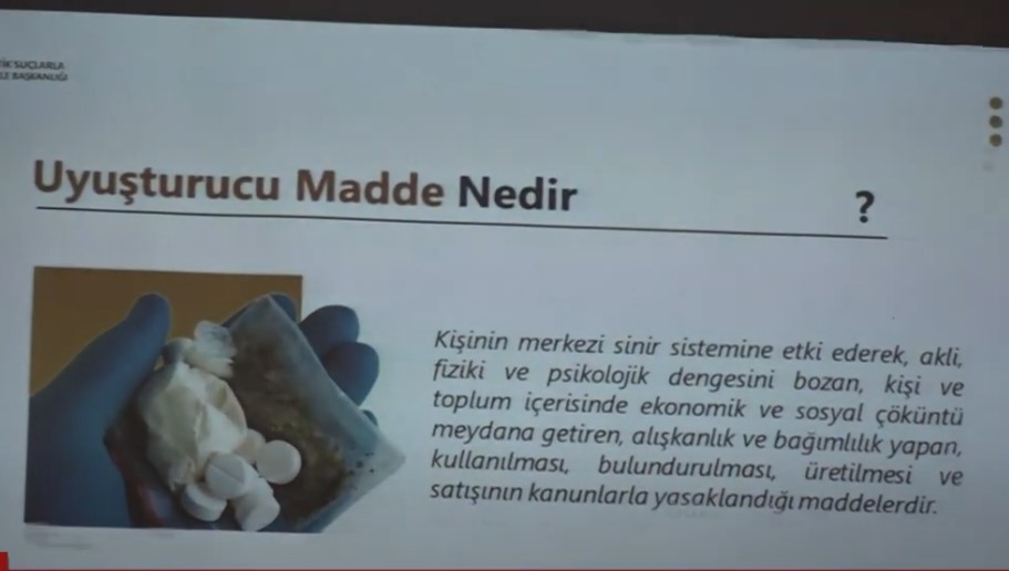 KOZAN’DA UYUŞTURUCU VE BAĞIMLILIKLA MÜCADELE SEMİNERİ VERİLDİ