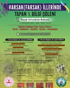 VARSAK (FARSAK) İLLERİNDE TAPAN 1. BİLGİ ŞÖLENİ DÜZENLENİYOR