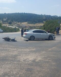 Akdam Köyü’nde Trafik Kazası: 1 Yaralı