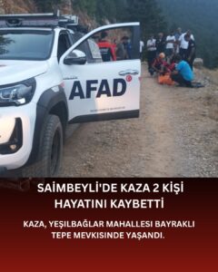 Araç uçuruma yuvarlandı 2 kişi hayatını kaybetti