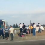 TIRMIL MEVKİNDE TRAFİK KAZASI 1 ÇOCUK 5 KİŞİ YARALANDI
