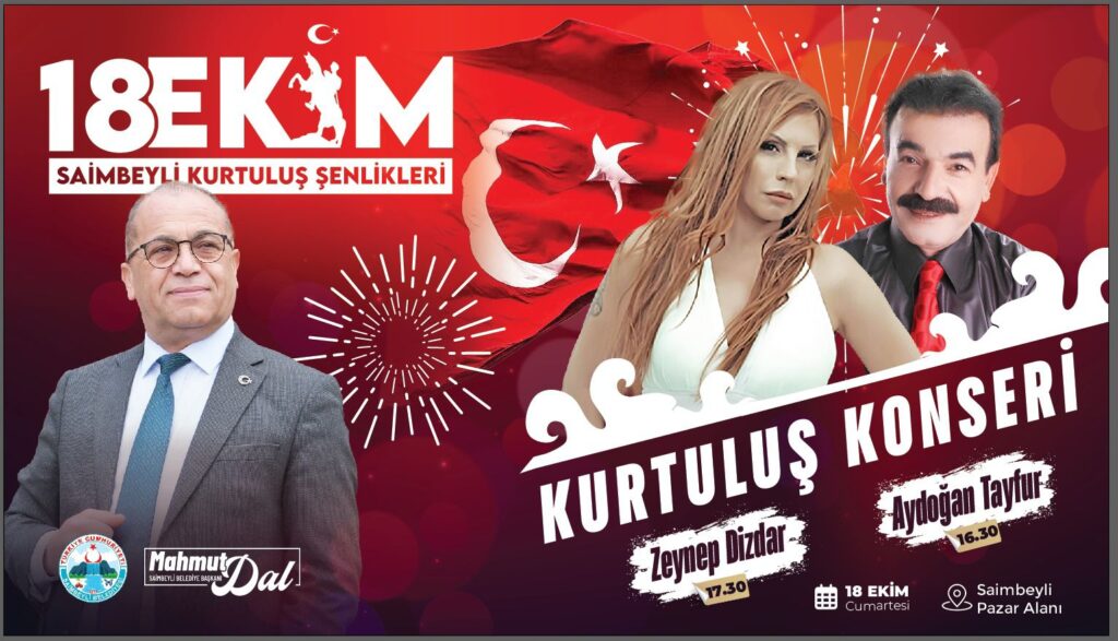Saimbeyli’de 18 Ekim Kurtuluş Bayramı Hazırlıkları Tamamlandı