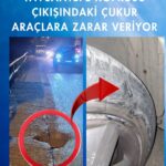 Tavsantepe Köprüsü Çıkışındaki Çukur Araçlara Zarar Veriyor