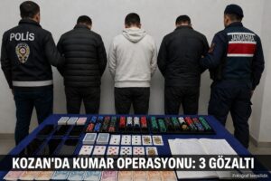 Kozan’da Kumar Oynatılan İşletmelere Eş Zamanlı Operasyon: 3 Gözaltı