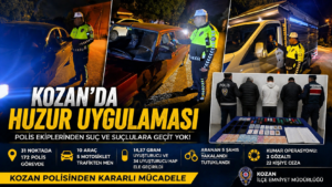 Kozan Polisi Sahada: Aranan Şahıslar Tutuklandı