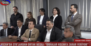KOZAN’DA STK’LARDAN ORTAK MESAJ: “İDDİALAR KOZAN’A ZARAR VERİYOR”