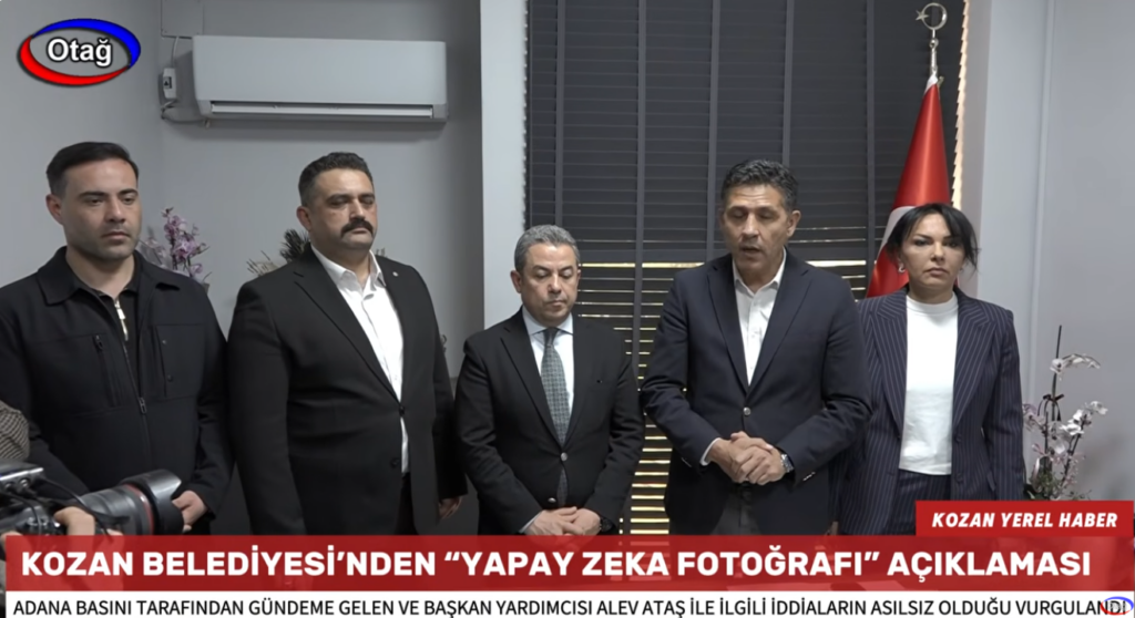 KOZAN BELEDİYESİ’NDEN “YAPAY ZEKA FOTOĞRAFI” AÇIKLAMASI