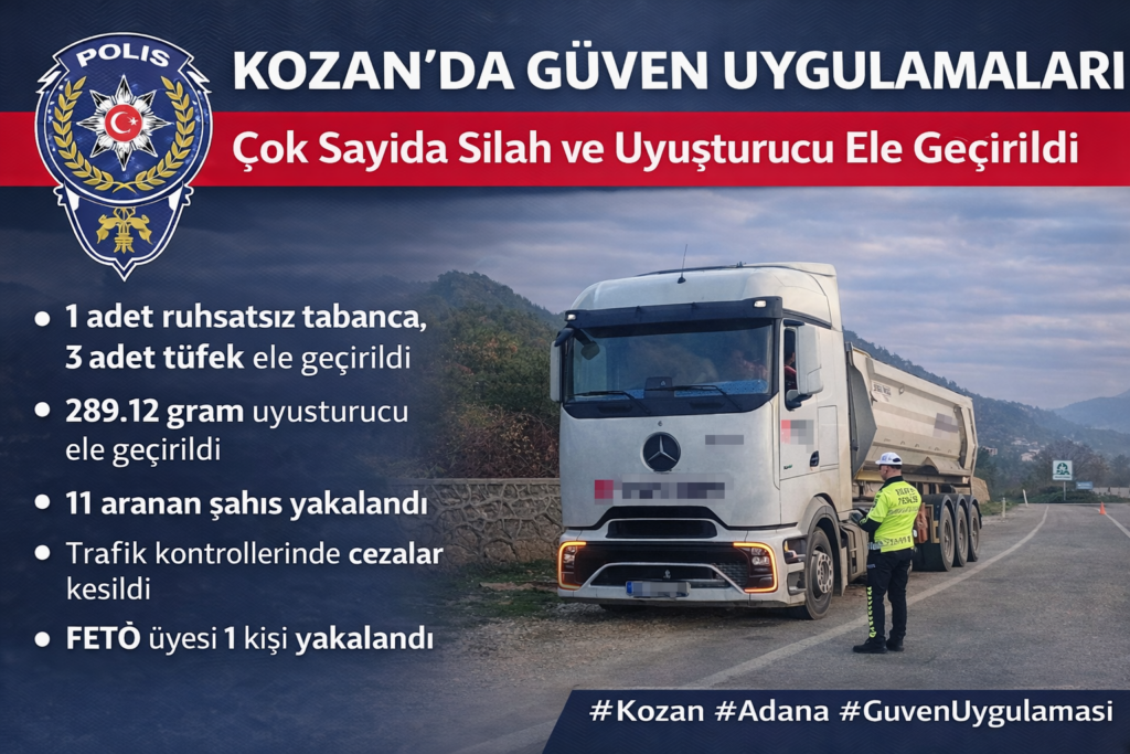 Kozan’da Polis Operasyonlarında Uyuşturucu Satıcısı 6 Kişi Yakalandı