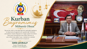 İdris Çevikalp’ten Kurban Bayramı Mesajı