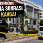 KOZAN ADLİYESİ ÖNÜNDE DURUŞMA SONRASI SİLAHLI KAVGA: 2 YARALI, 1 ŞÜPHELİ YAKALANDI
