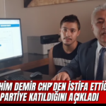İbrahim Demir CHP’den İstifa Etti, Yeni Parti’ye Katıldığını Açıkladı