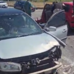Mansurlu Yol Kavşağı’nda İki Otomobil Çarpıştı: 2 Yaralı