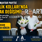 KOZAN ANAHTAR PARTİSİ GENÇLİK KOLLARI’NDA BAYRAK DEĞİŞİMİ