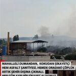 Hem asfalt şantiyesi hem de bölgedeki çöplük mahalle sakinlerini canından bezdirdi.