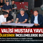 VALİ YAVUZ KOZAN YANGIN BÖLGESİNDE