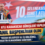 10. İsmet Atlı Karakucak Güreşleri yapıldı. Efe Anıl Başpehlivan oldu