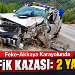Feke-Akkaya Karayolunda Trafik Kazası: 2 Yaralı