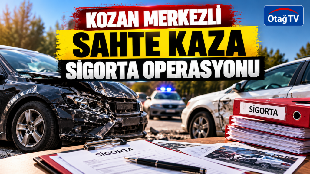 KOZAN MERKEZLİ SAHTE KAZA OPERASYONU: 77 ŞÜPHELİ YAKALANDI