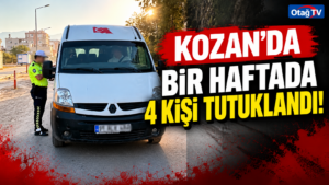 KOZAN’DA BİR HAFTALIK ASAYİŞ BİLANÇOSU: 4 ARANAN ŞAHIS TUTUKLANDI