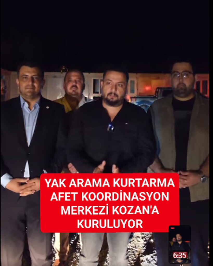 YAK ARAMA KURTARMA AFET KOORDİNASYON MERKEZİ KOZAN’A KURULUYOR.