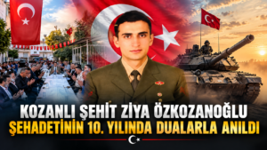 Kozanlı Şehit Ziya Özkozanoğlu Şehadetinin 10. Yılında Dualarla Anıldı